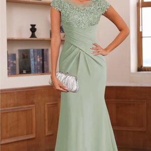 Sophisticated Mint Lace Maxi Dress